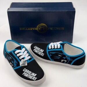 NEW Carolina Panthers Women's Shoes US 6.5 / UK 5 The Bradford Exchange NFL 2016